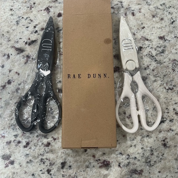 Rae Dunn 2 Stainless Steel Kitchen Scissor/ Shears NWT and New in Box - Picture 2 of 6